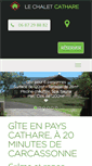 Mobile Screenshot of lechaletcathare.fr