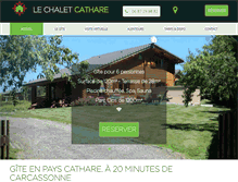Tablet Screenshot of lechaletcathare.fr